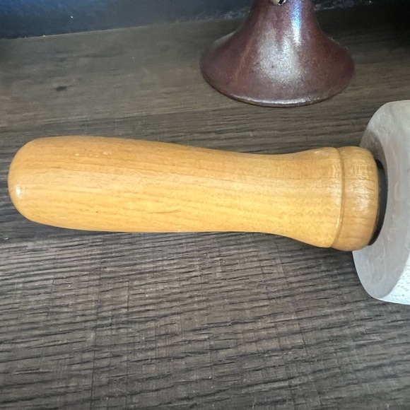 Vintage 12”  Wooden J.K. Adams Rolling Pin, Signed Collectible Made VERMONT - Picture 2 of 5